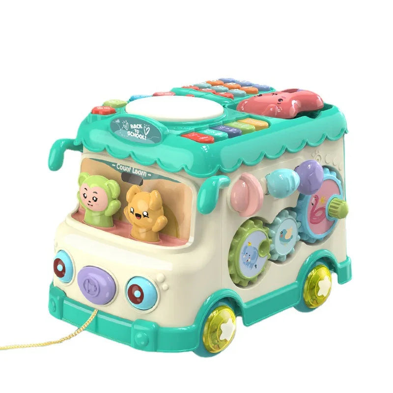Montessori Educational Toys Baby Musical Bus