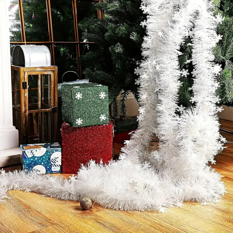 2M Christmas Snowflake Tinsel Garland