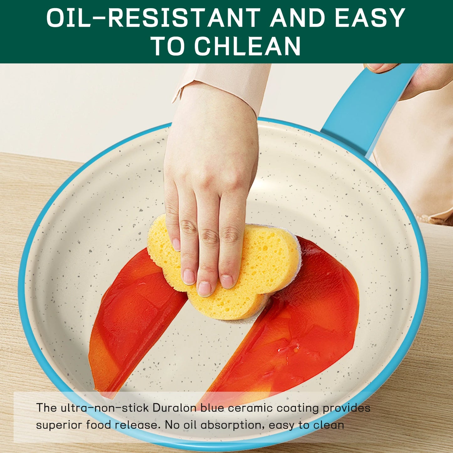 13-Piece Luxury Non-Stick Cookware Set Frying pan, casserole dish, wok, skillet – versatile, stylish, durable, outdoor set