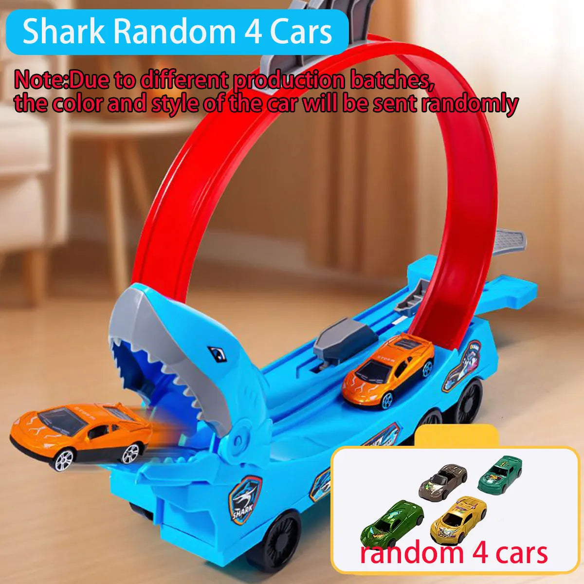 Dinosaur Track Car Sliding Railway Toy Shark  DIY Assembled Rail Kids Play Vehicles Educational Toys For Boys Gift