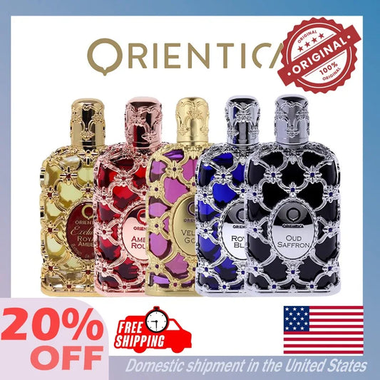 100ML Original Orientica Royal Bleu Velvet Gold Oud Saffron Amber Rouge Royal Amber Arabian Women's Perfume Cologne for Man