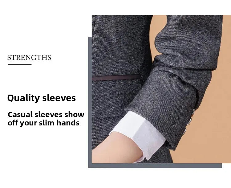 Elegant Western-Style Black Suit Jacket For Women Fashionable Professional Workwear Ideal For Interviews And Office Settings