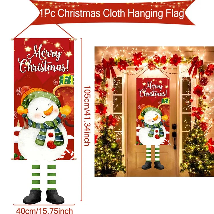 Christmas Hanging Flag Merry Christmas Decoration