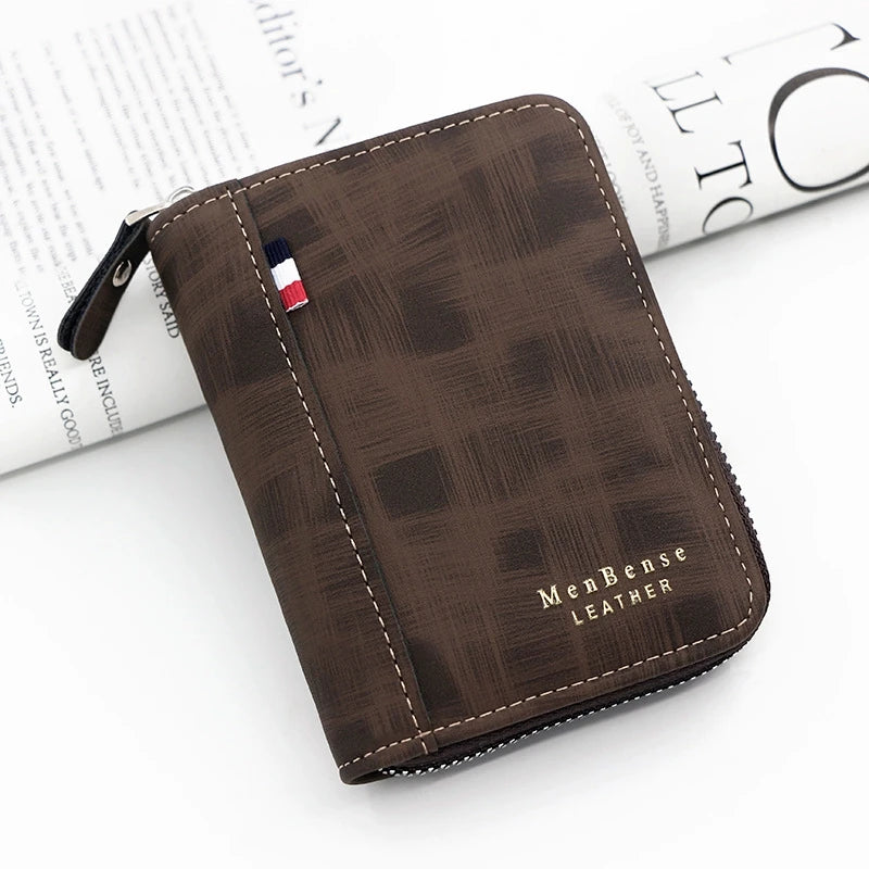 Men's Wallet Made Of Leather Wax Oil Skin Purse For Men Coin Purse