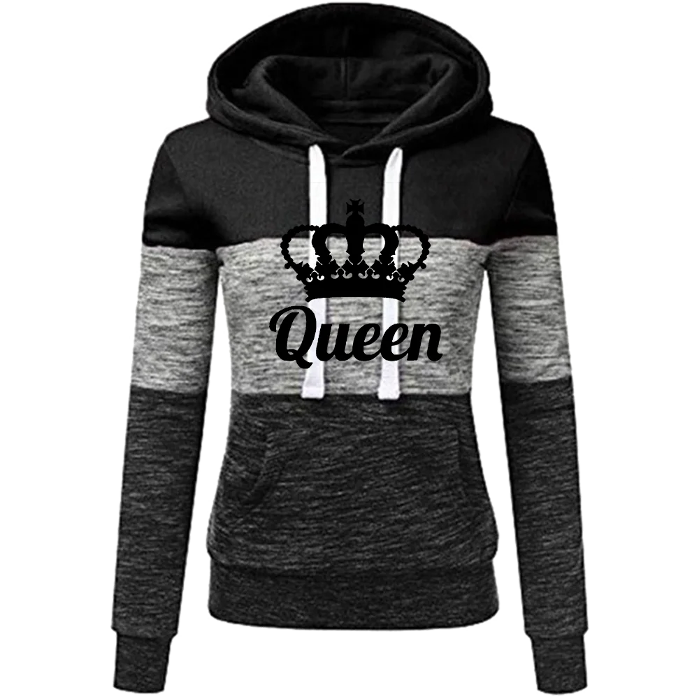 Women Queen Print Clothing Women's Sweatshirt Hoodies