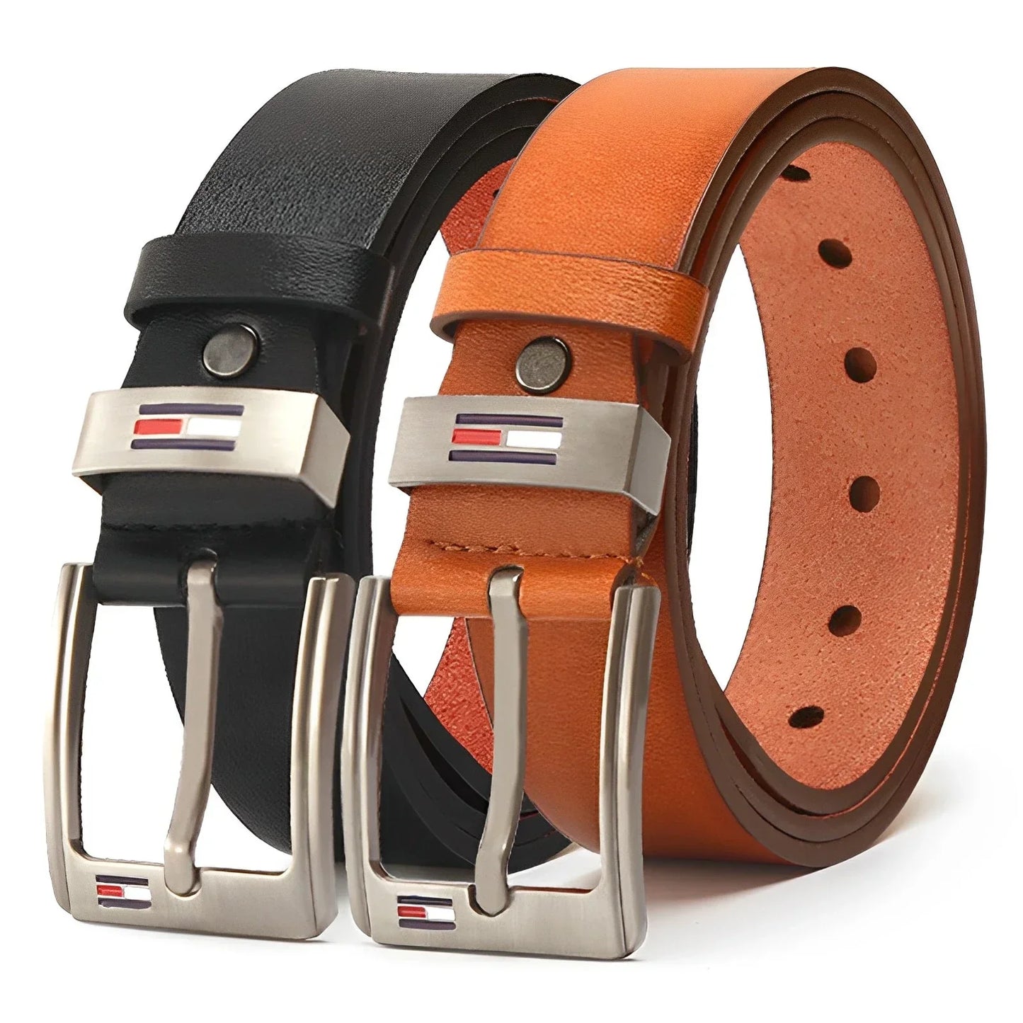 High Quality Men Belt Alloy Square