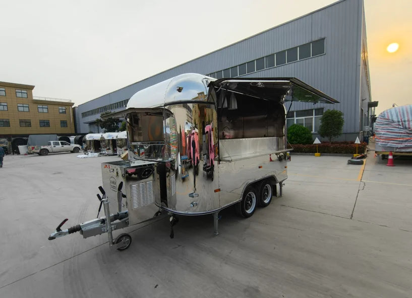 Fully Equipped Fast Food Truck for Sale Mobile BBQ Ice Cream Coffee Cart for Snacks Candy Chips food trailer truck for sale