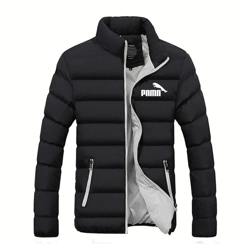 Men's Cotton Jacket Autumn and Winter Youth Cotton Coat Stand Collar Korean Style Handsome Jacket Trendy Top Casual Cotton Jacket