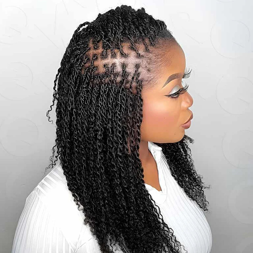 Afro Kinky Bulk Human Hair For Dreadlock Extensions Loc Repair Braiding Twist Afro Kinky Human Hair for Locs 1 Pack  Braids Hair