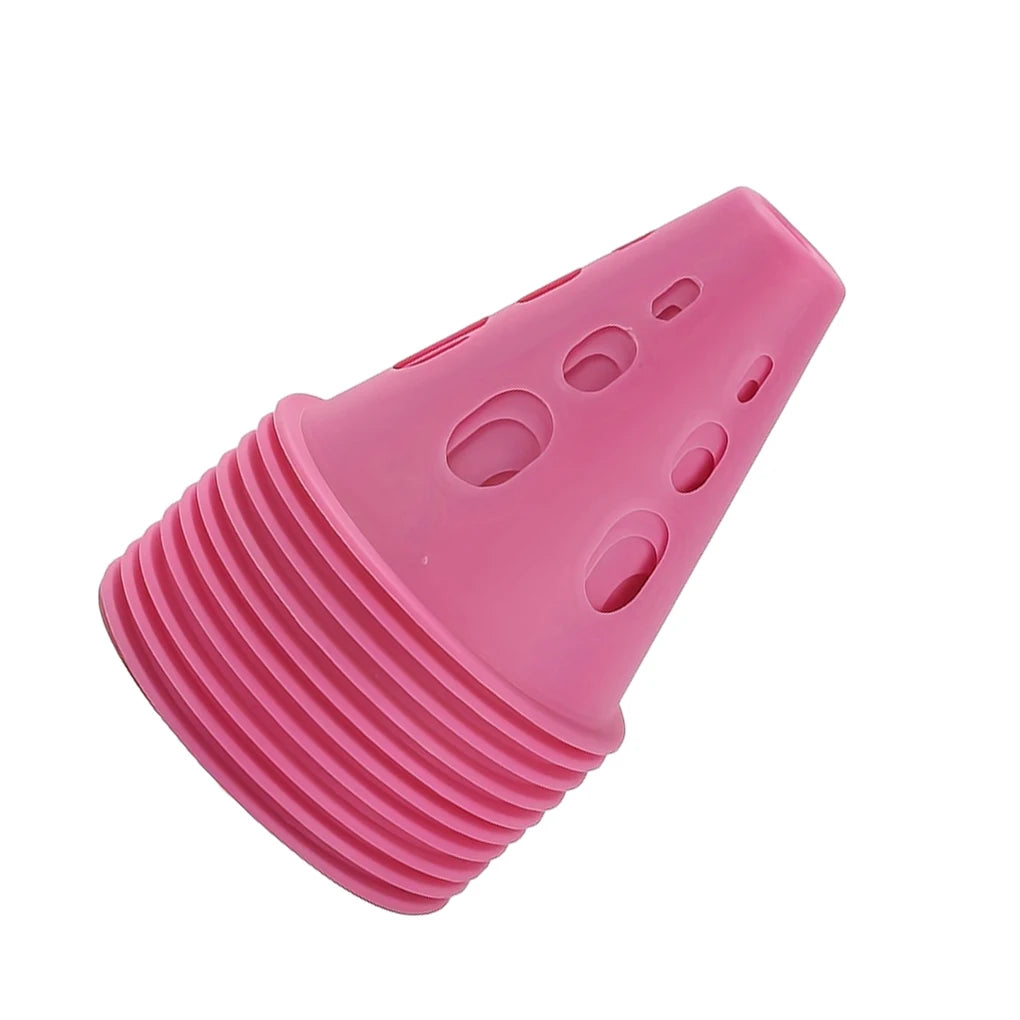 10pcs Plastic Marking Training Road Cone Traffic Control Solution For Soccer Training And Stadium pink