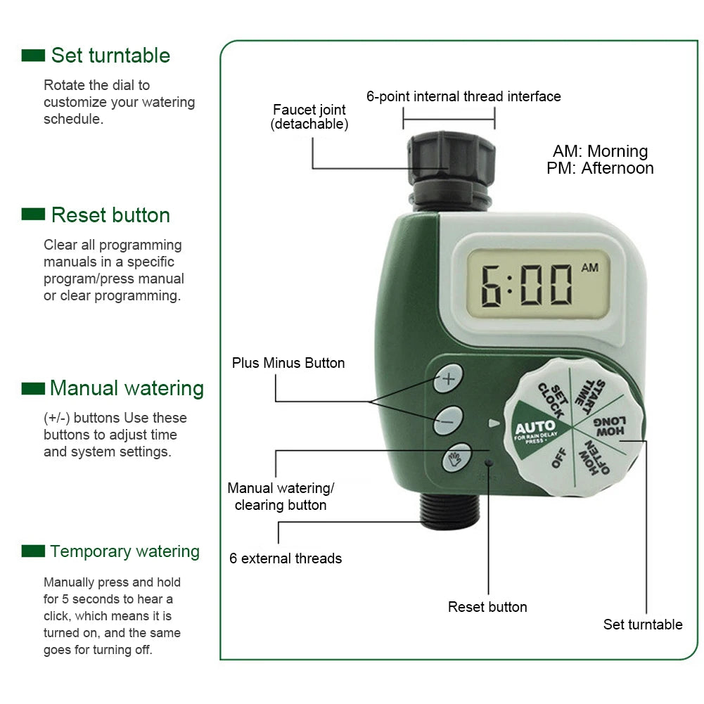 Timer Automatic Irrigation Timer Controller Save Water