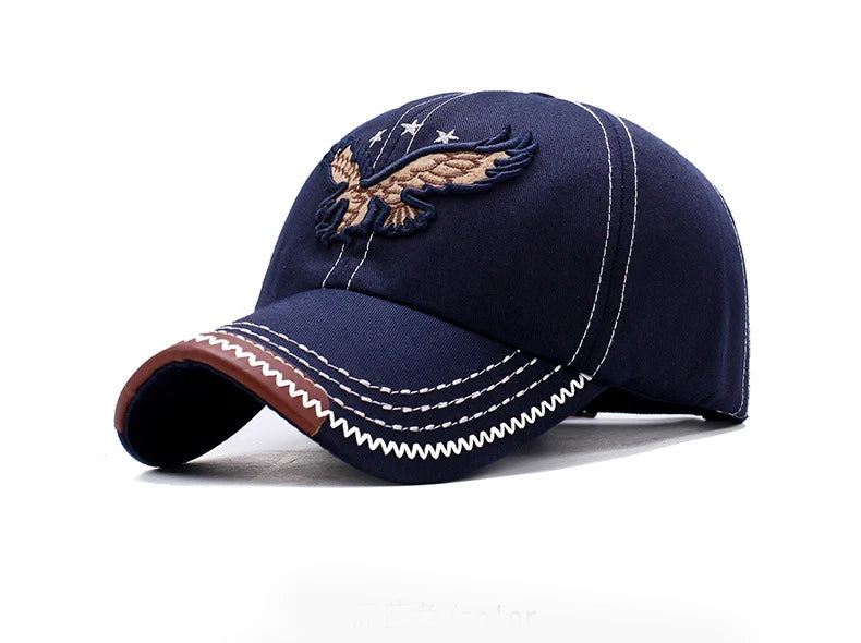 Hats Men'S And Women'S Four-Season Shade Baseball Cap Eagle Embroidery Korean Version Trendy Casual Couple Sunscreen Sun Hat