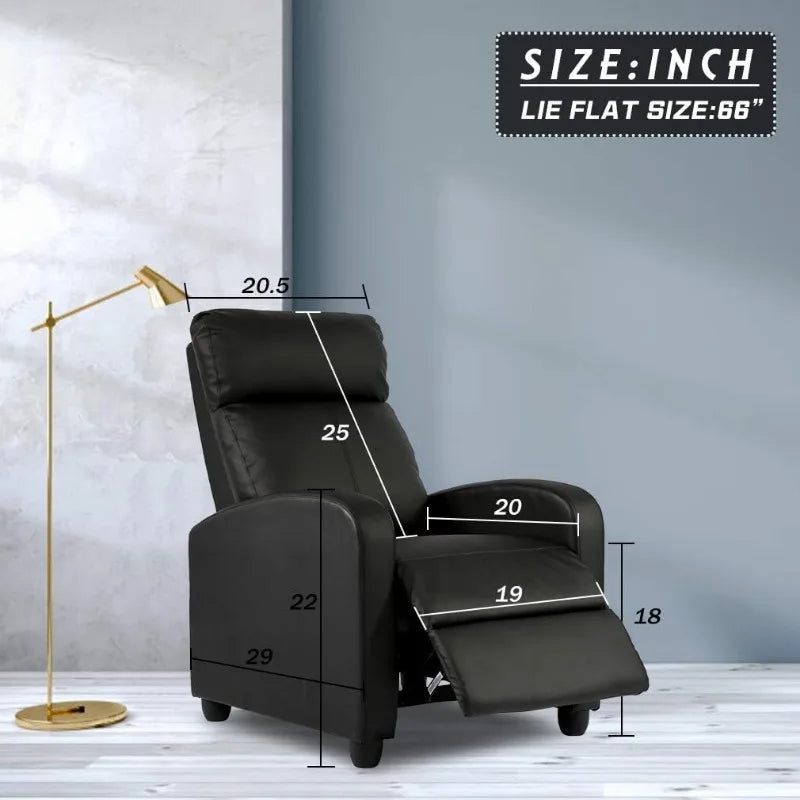 Recliner for Living Room Massage Reading Chair Winback Single Sofa Home Theater Seating Modern Reclining Easy Lounge