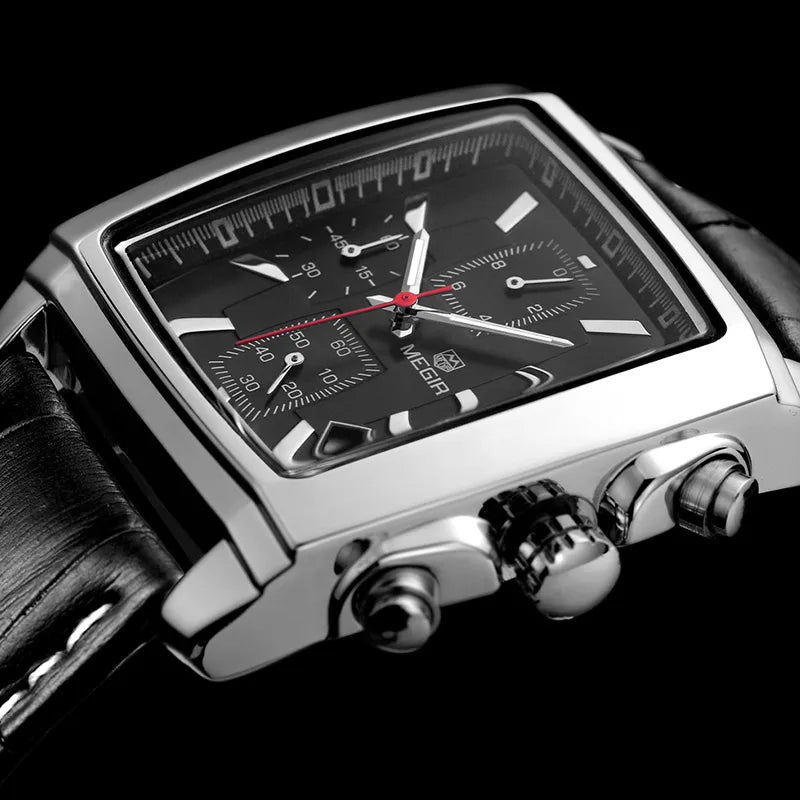 military chronograph quartz watch