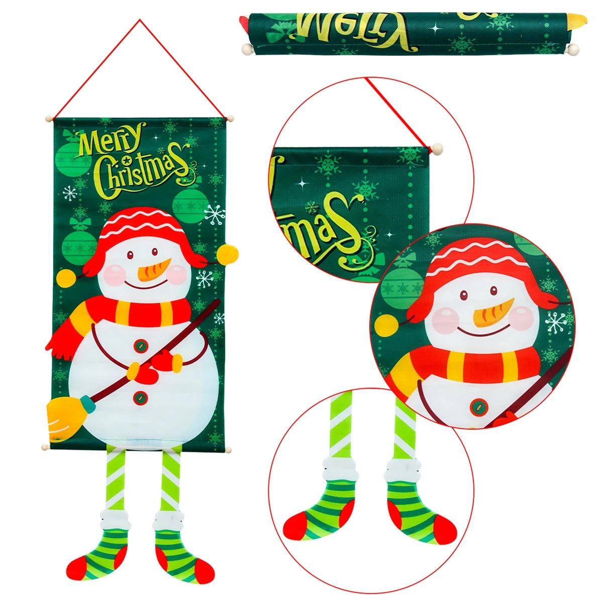 Christmas Hanging Flag Merry Christmas Decoration