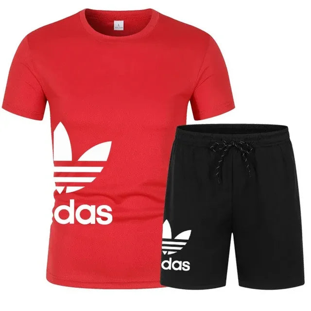Men's shorts set, two-piece set, luxury designer clothing, fashionable garter, gym.