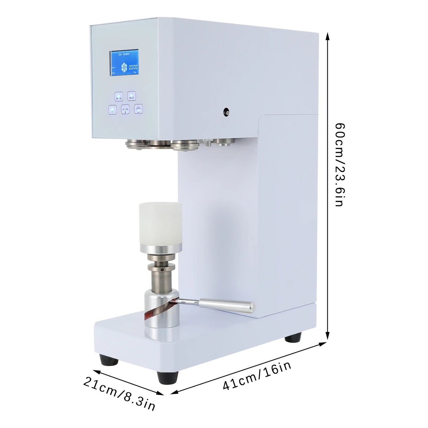 110V Beverage Seal Machine  Semi-Automatic Milk Tea Drink Bottle Sealer  Cans Seamer  5.5cm 370W