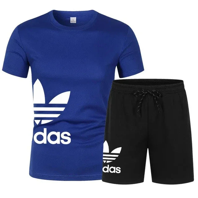Men's shorts set, two-piece set, luxury designer clothing, fashionable garter, gym.