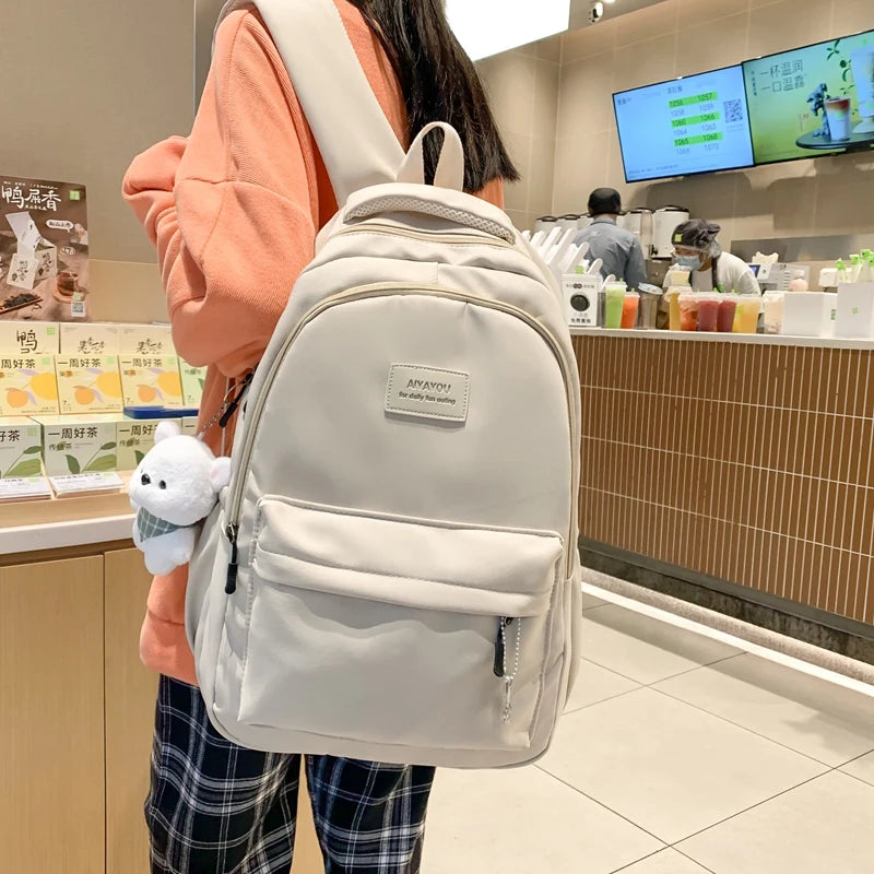 Waterproof College Backpack Trendy Women