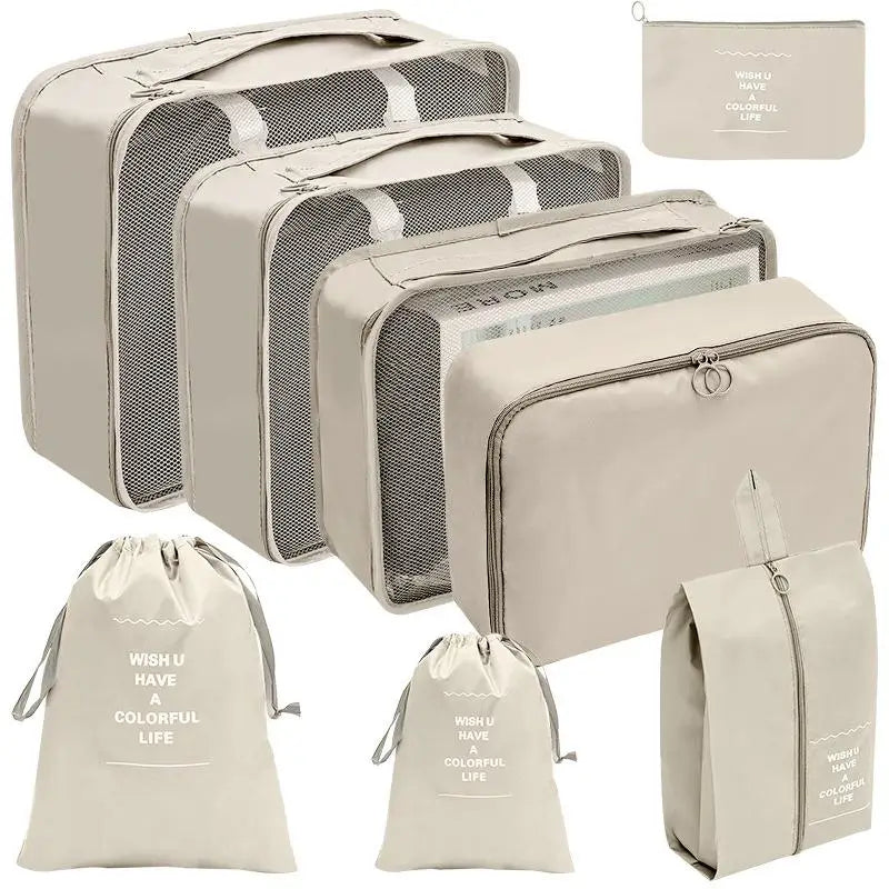 7/8/9/10 Pcs Set Travel Organizer Storage Bags