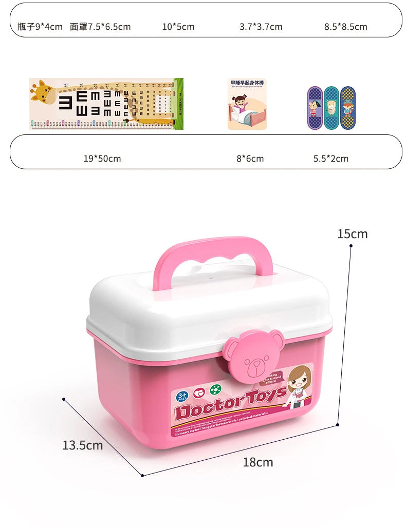 Children Doctor Play Set Simulation Nurse Toy Doctor Accessories for Kids Home Play