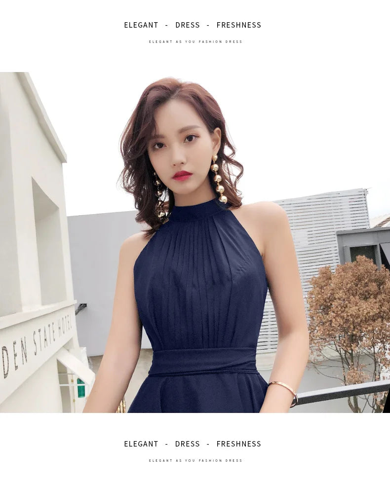 Ele ort Neline Evening Dr Women's New 2026 Faionable Fairy T Sle High End Polyester ort Dr for Par