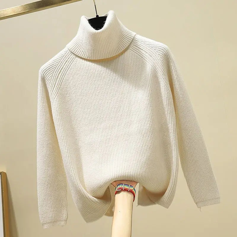 Plus Size Autumn Winter Women's Set New Lazy Style Sweater And Slimming Casual Pants Two Piece Set Trendy Elastic Knitted Fabric