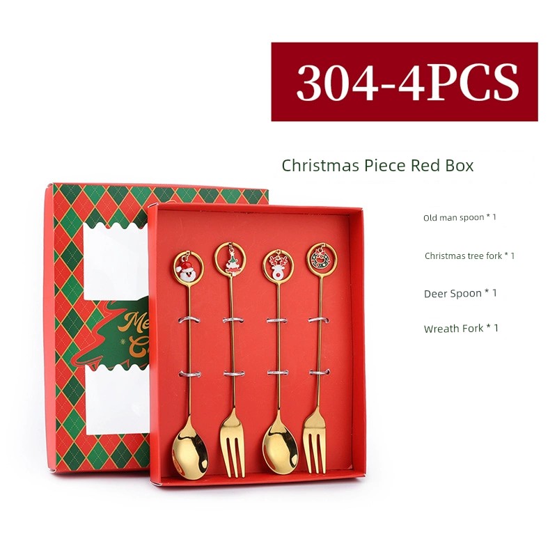 Stainless Steel Coffee Stir Spoon Christmas Gift