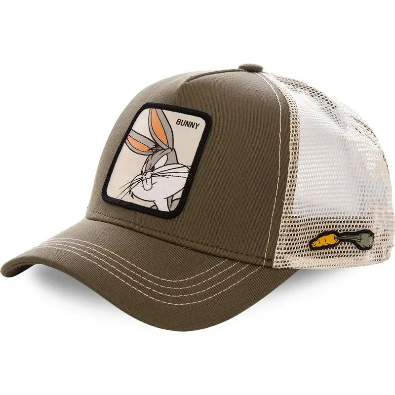 High Quality Brand Anime Cartoon Snapback Cotton Baseball Cap Men Women Hip Hop Dad Mesh Hat Trucker Hat Dropshipping
