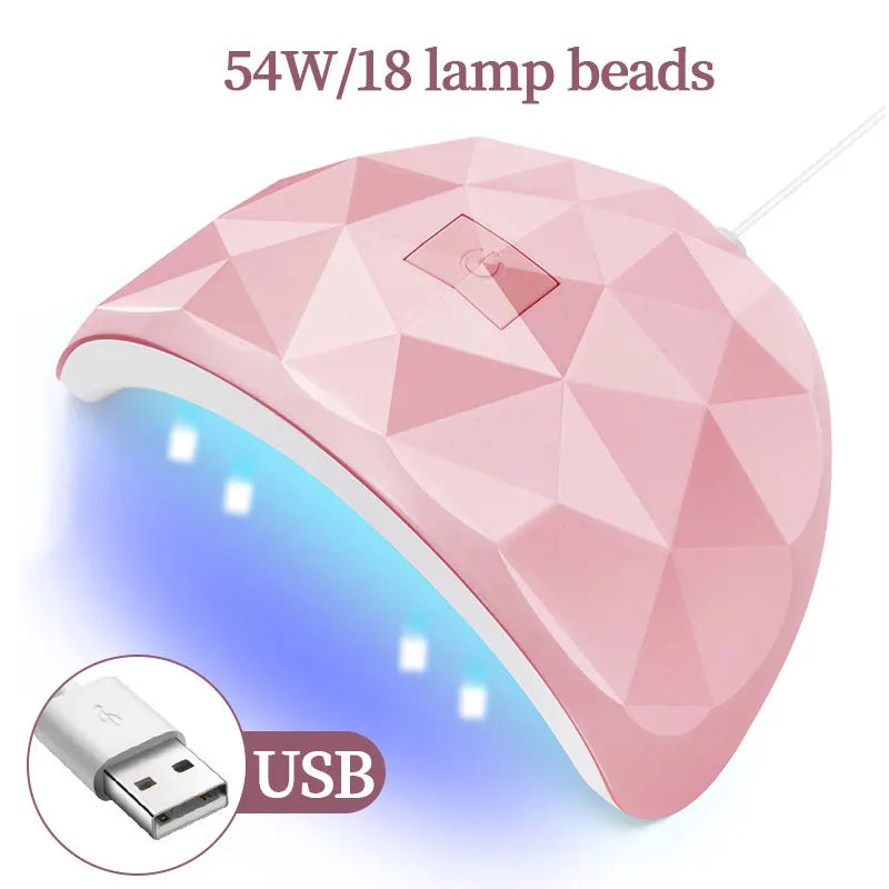 LULA Cabin UV LED Nail Gel Led Lamp for Nails Accessories Professional Material Nail Drying Lamp for All Manicure