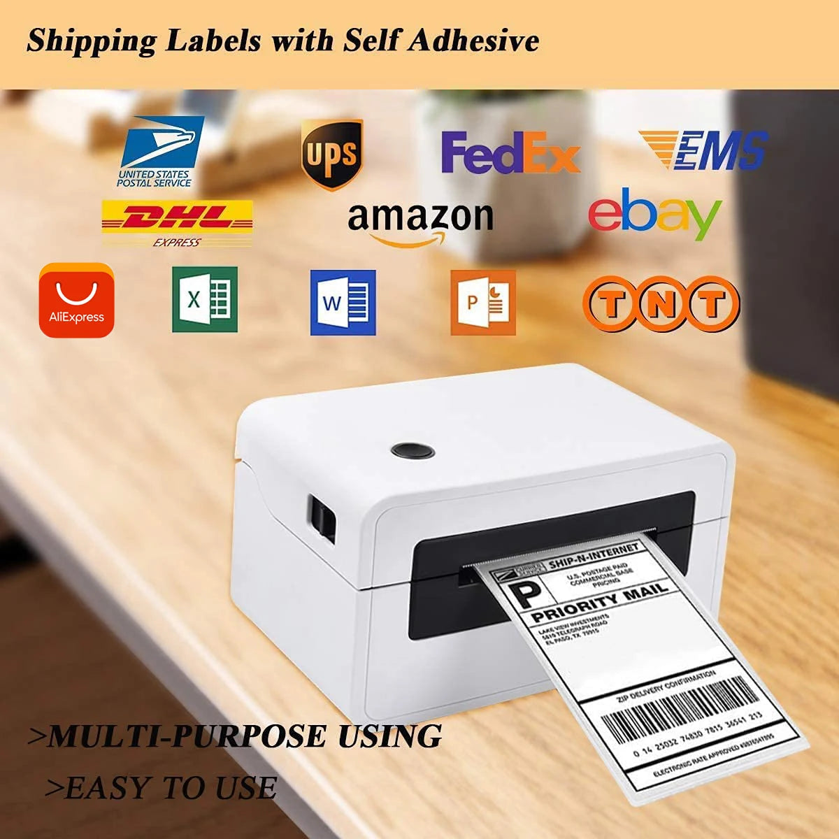 4"x6" inch Thermal Label Paper 100x150mm 100/500PCS For Thermal Shipping Labels DHL UPS Express Barcode