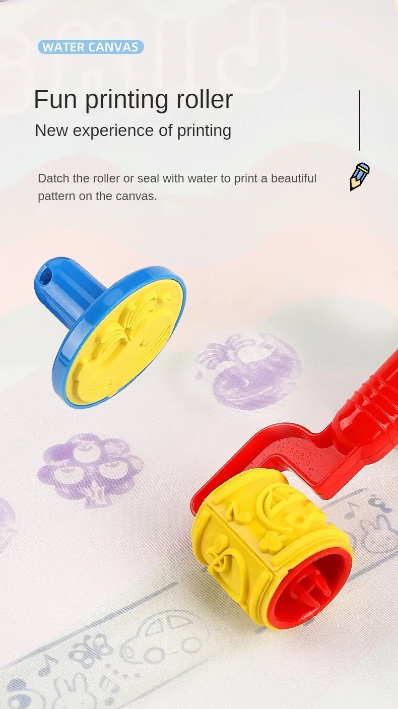 100x80CM Magic Water Drawing Mat Coloring Doodle with Reusable Magic Pens Montessori Painting Board Educational Toys Kids Gifts