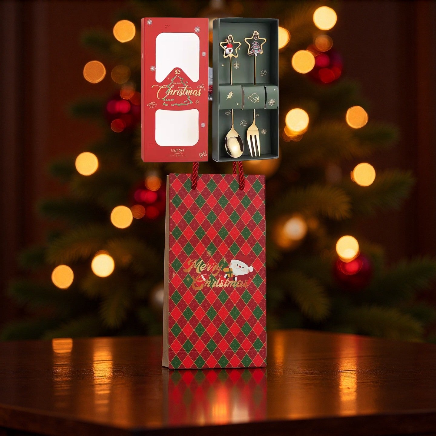 Stainless Steel Coffee Stir Spoon Christmas Gift