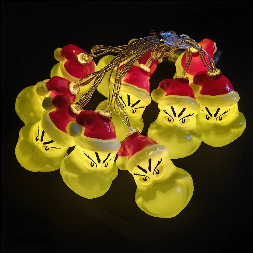2025 Christmas LED Lights String Lights Decorations for Tree Home Garden Indoor Outdoor Beads Halloween Day Decor 704