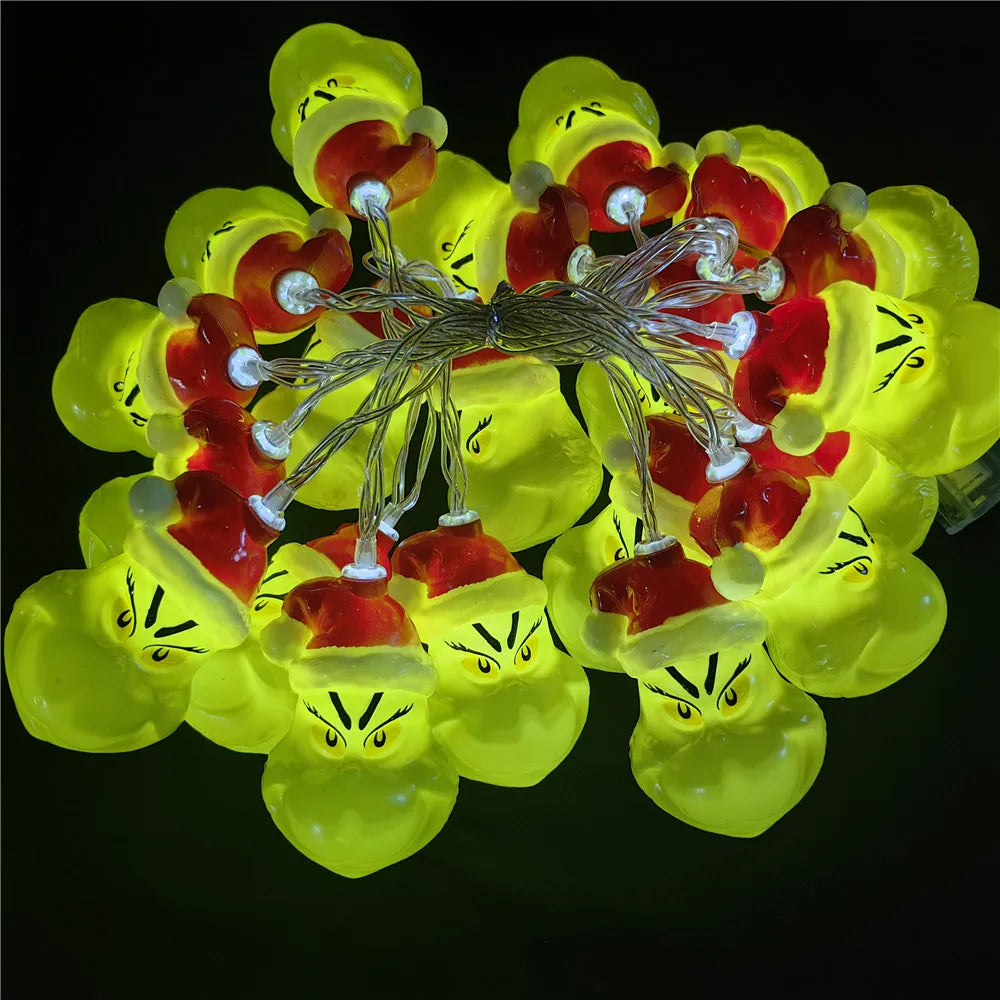 2025 Christmas LED Lights String Lights Decorations for Tree Home Garden Indoor Outdoor Beads Halloween Day Decor 704