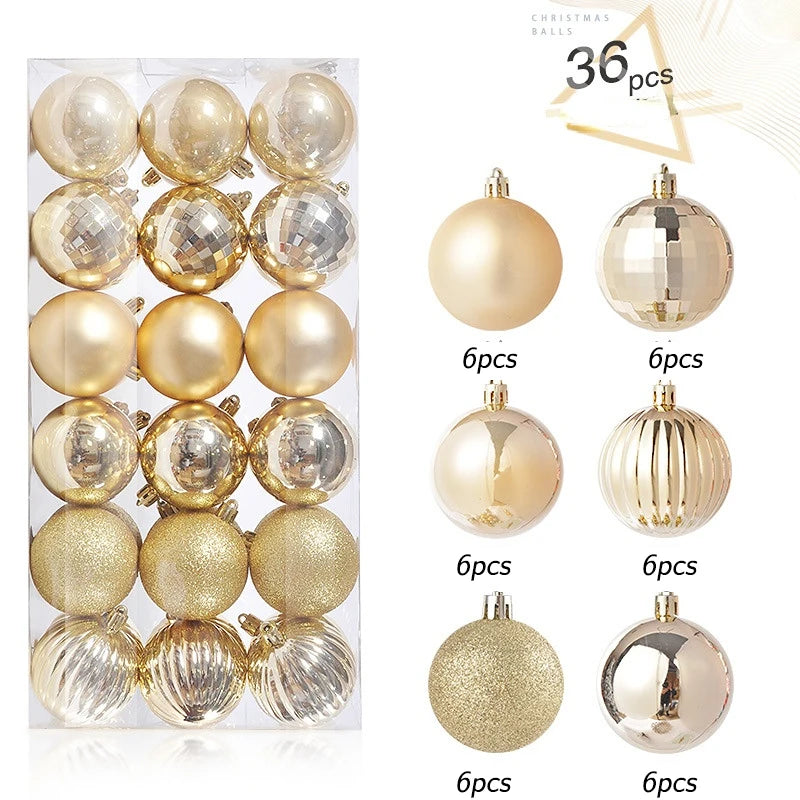 36pcs 4cm Christmas Balls