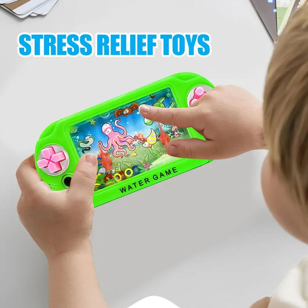 Stress relief toys Water Ring Game  Nostalgic Throwing Ring Toy  Handheld Water Games Toys Birthday for Kids