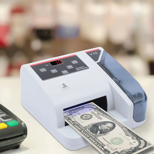 Portable Money Bill Counter Counting Machine with UV/MG/WM Counterfeit Detection
