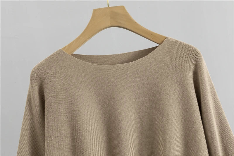 Autumn Elegant 2 Two Piece Set Women Fashion Casual Pullover Sweater