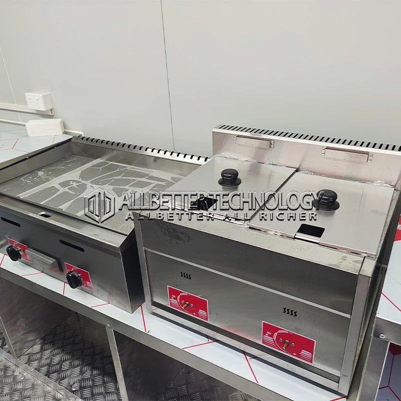 Allbetter Fully Equipment Mobile Food Truck Fast Bbq Pizza Food Trucks Concession Food Trailer with Extension for Small Business