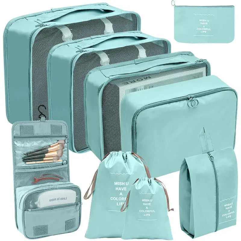7/8/9/10 Pcs Set Travel Organizer Storage Bags