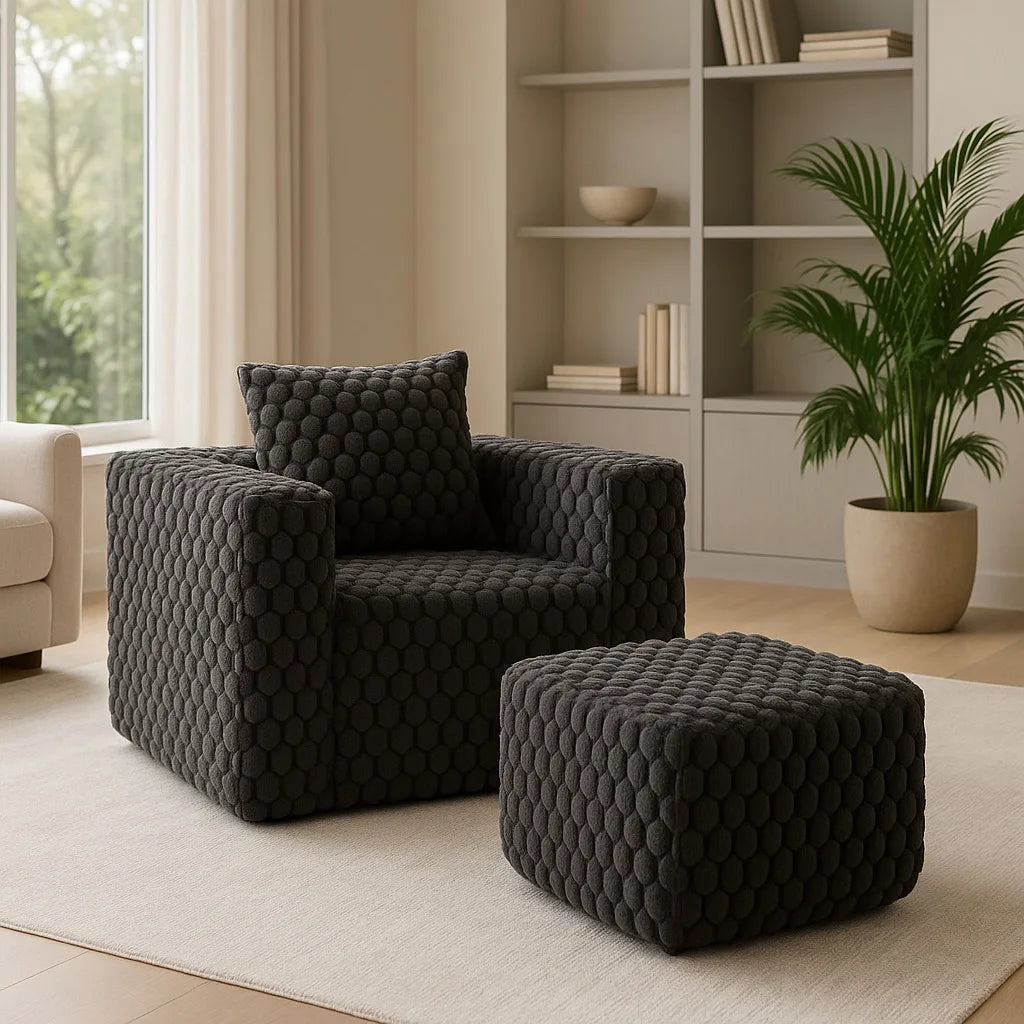 Sectional boneless Couch with L-Shape Chaise,Modern Modular sleeper Sofa with Deep Seat, Upholstered Couches for Room