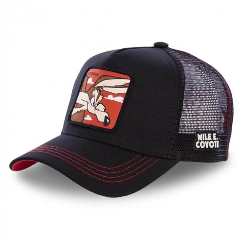 High Quality Brand Anime Cartoon Snapback Cotton Baseball Cap Men Women Hip Hop Dad Mesh Hat Trucker Hat Dropshipping