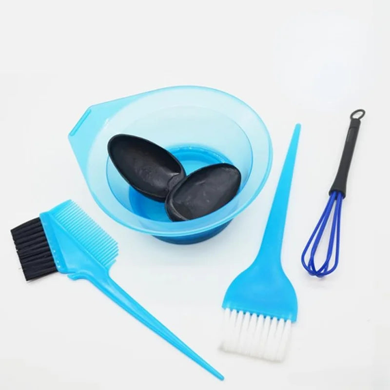 5Pcs/Set Hair Dye Color Brush Bowl