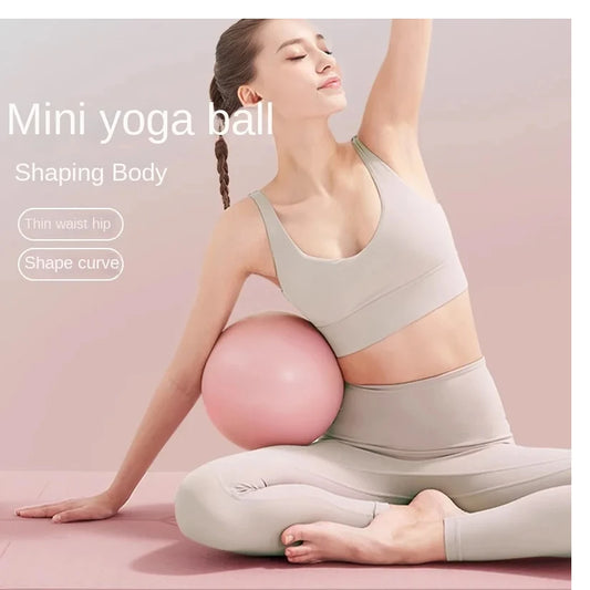 Women Gym Yoga Fitness Ball Thickening Type Anti-explosion Diameter 25 cm Pilates Workout Mini Ball Sculpting Legs And Hips
