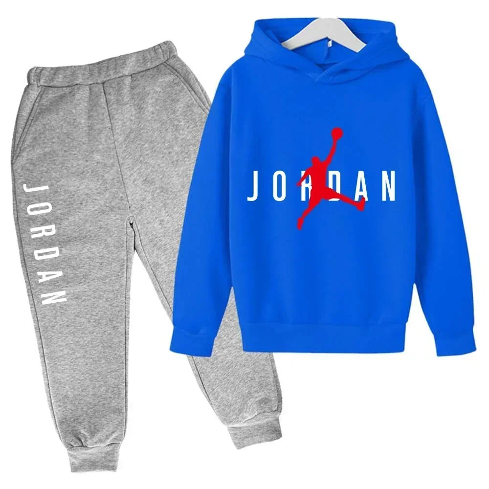 New Children's and Boys' Clothing Autumn Baby Girls' Clothing Children's Brand Hoodie 2 Pieces/Set Casual Sportswear