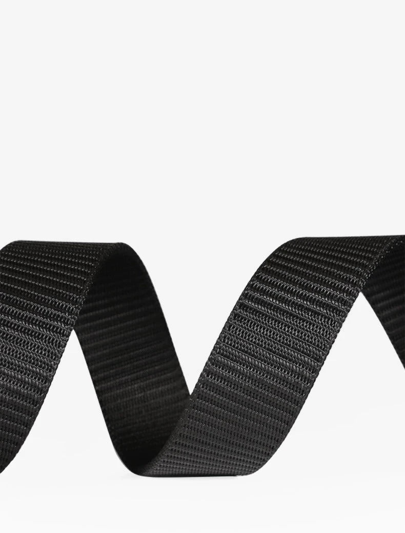 Men's Woven Belt Nylon Material Breathable Automatic Buckle Belt