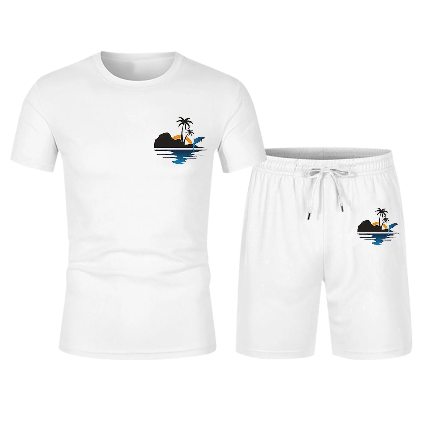 Tracksuit Set Beach Shorts For Men