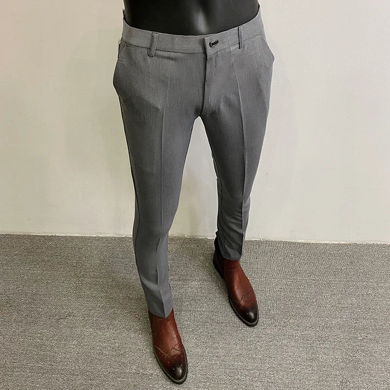 Men Suit Pants Formal Trousers