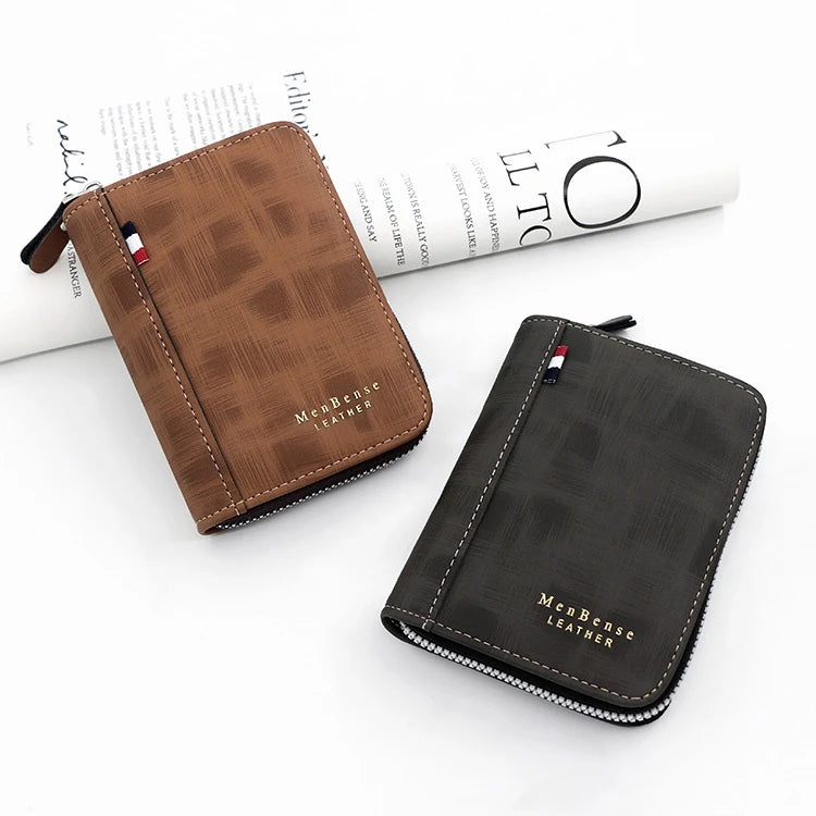 Men's Wallet Made Of Leather Wax Oil Skin Purse For Men Coin Purse
